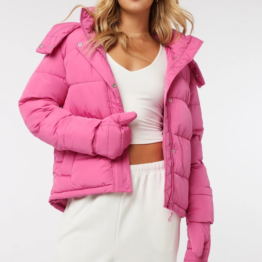 Puffer Jacket with Removable Hood size S